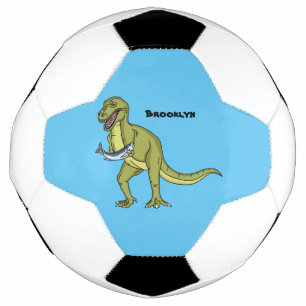 Funny T rex dinosaur illustration Football