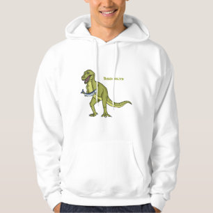 Funny T rex dinosaur illustration Hoodie