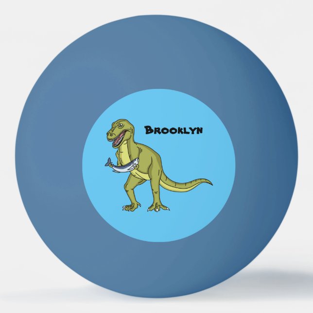 Funny T rex dinosaur illustration  Ping Pong Ball (Front)