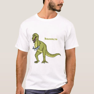 Funny T rex dinosaur illustration  T-Shirt