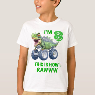 Funny T rex dinosaur monster truck T-Shirt