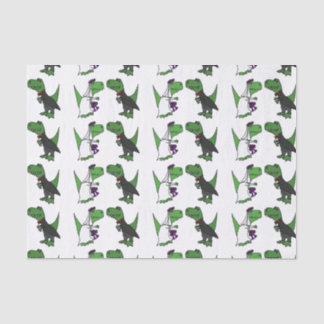 Funny T-rex Dinosaur Wedding Tissue Paper
