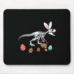 Funny T Rex Easter Skeleton Bunny Sket Egg Hunt Ea Mouse Mat