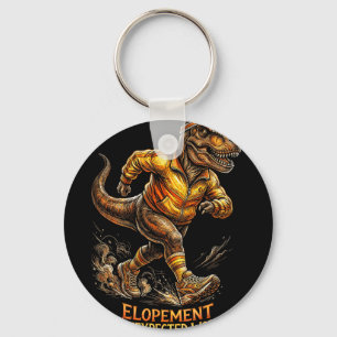 Funny t-rex elopement the unexpected workout key ring