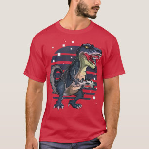 Funny T-Rex Gamer T Rex Gaming, Cute Video Game Fo T-Shirt