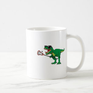 Funny T Rex Lacrosse Dinosaur Lax Boys Lacrosse Te Coffee Mug