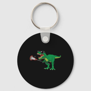 Funny T Rex Lacrosse Dinosaur Lax Boys Lacrosse Te Key Ring