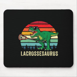 Funny T Rex Lacrosse Dinosaur Lax Boys Lacrosse Te Mouse Mat