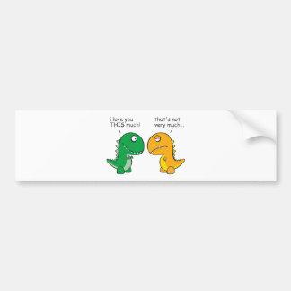 funny-T-Rex-little-arms-cartoon Bumper Sticker