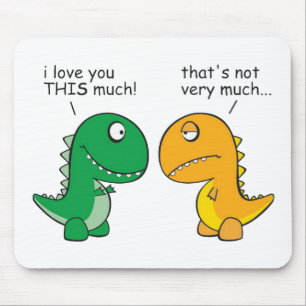funny-T-Rex-little-arms-cartoon Mouse Mat