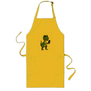 Funny T-Rex “Still Alive” Dinosaur T-Shirt Long Apron