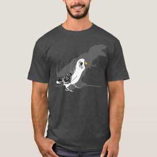 Funny T-rex White Budgie Birb memes Cute Parrot T-Shirt