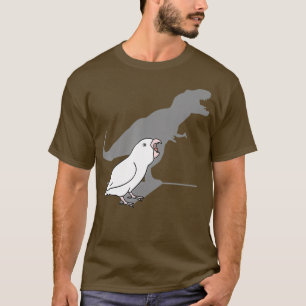 Funny T-rex white parrotlet Birb Memes Dinosaur T-Shirt