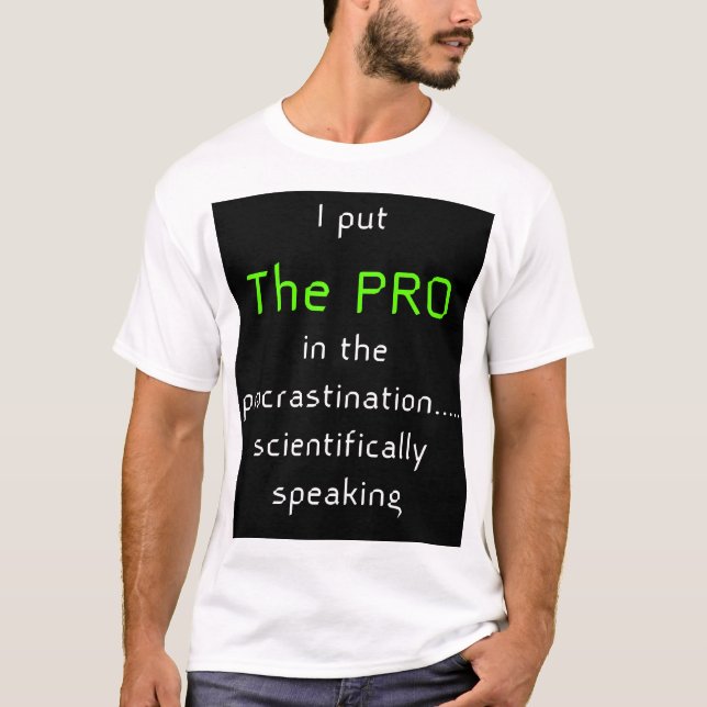 Funny T-Shirt –  Gift for Science jock lovers (Front)
