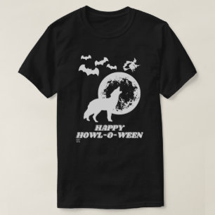 funny t-shirt  "HAPPY HOWL-O-WEEN 2"