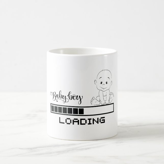 Funny T-shirt Infant Pregnancy Child Mother, 1/2 Coffee Mug (Center)