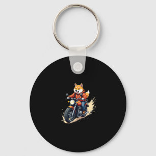 Funny T-Shirt, Shiba Inu, Motorcycle, Dog, Puppet, Key Ring