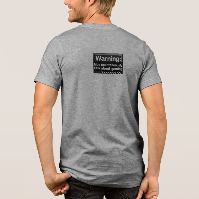 funny t-shirt Tri-Blend shirt (Back)
