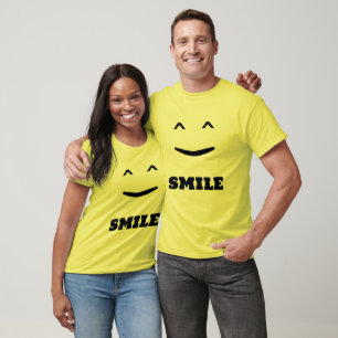 Funny T-Shirt with a Smile Face Emoji