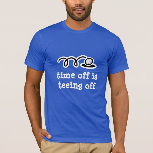 Funny t-shirt with golf humour (Front)