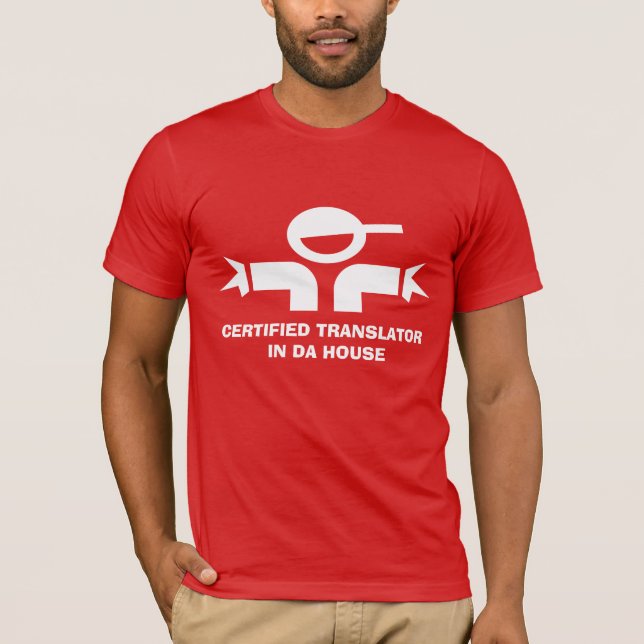 Funny t-shirt with quote for translator (Front)