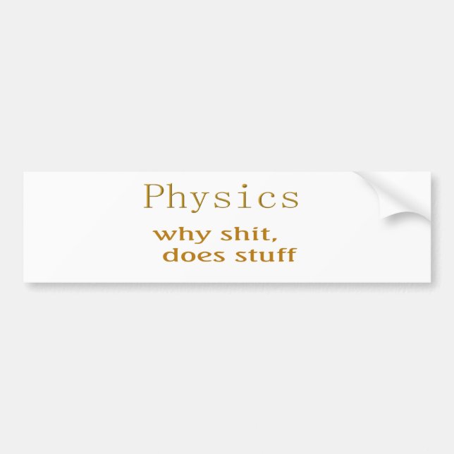 funny t-shirts bumper sticker (Front)