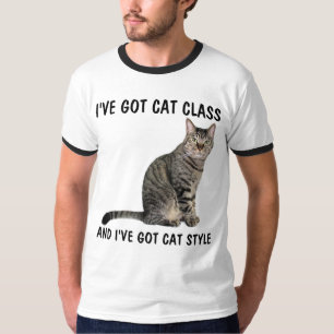 Funny Tabby Cat T-shirts, GOT CAT CLASS T-Shirt