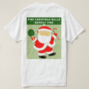 Funny Table Tennis Christmas T-Shirt