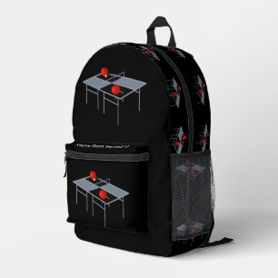 Funny Table Tennis Served, Full Print Backpack