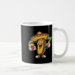 Funny taco 67 meme cinco de mayo fiesta design coffee mug