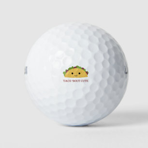 Funny Taco Bout Cute Pun and Kawaii Taco Golf Balls