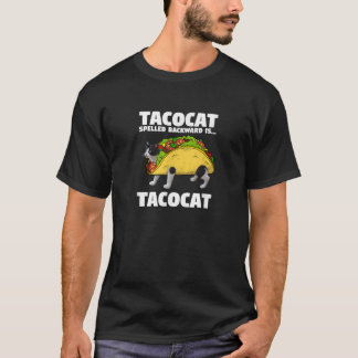 Funny Taco Cat Graphic T Shirt