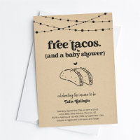 Funny Taco Couple's Baby Shower Invitation