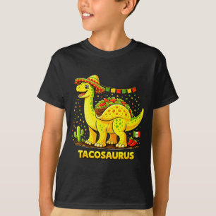 Funny Taco Dinosaur Cinco De Mayo Fiesta Mexican T-Shirt