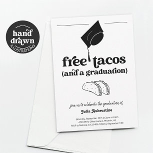 Funny Taco Graduation Party Invitation