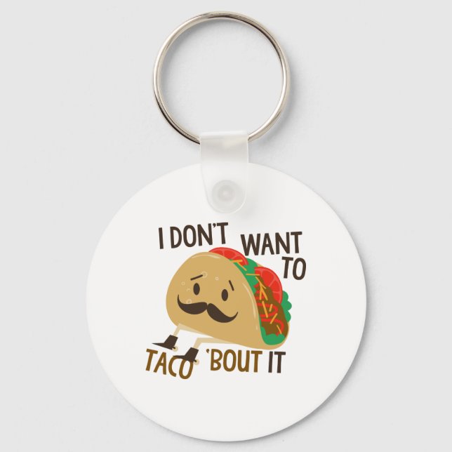 Funny Taco Key Ring (Front)