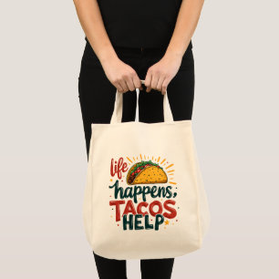 Funny Taco Lover Fiesta Foodie Humor Art Tote Bag