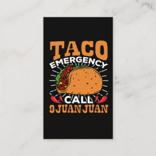 Funny Taco Lover Mexico Cinco de Mayo Business Card
