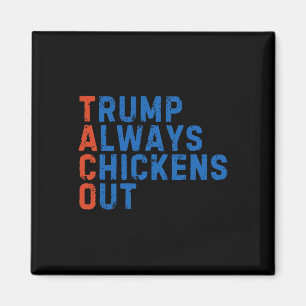 Funny Taco Meme Trump Always Chickens Out Tariff M Magnet