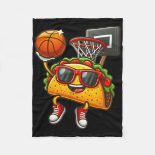 Funny Taco Playing Sketll Mexican Cinco De Mayo Ki Fleece Blanket