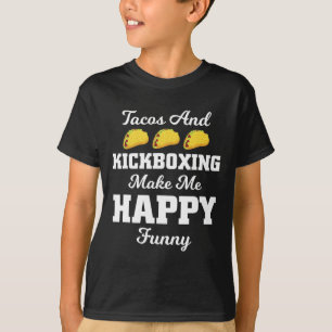 Funny Taco Shirt Tacos And Kickboxing Sports Tees