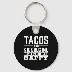 Funny Taco Shirts Tacos And Kickboxing Tees Men Wo Key Ring