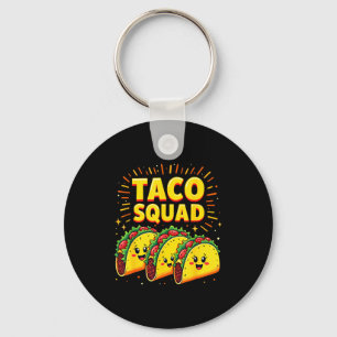 Funny Taco Squad Cinco De Mayo Mexican Food Fiesta Key Ring