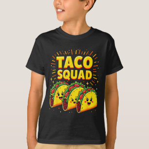 Funny Taco Squad Cinco De Mayo Mexican Food Fiesta T-Shirt