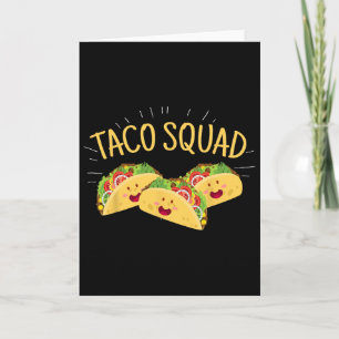 Funny Taco Squad Cute Mexican Food Lover Tee Gift Card