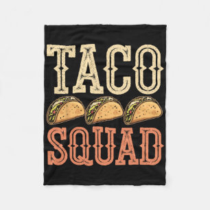 Funny Taco Squad Fleece Blanket