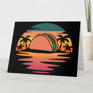Funny Taco Summer Vacation Island: Cinco De Mayo Card