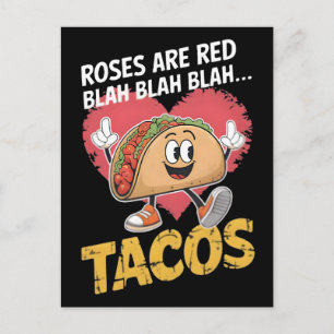 Funny Taco T-Shirt Design For Taco Lovers Postcard