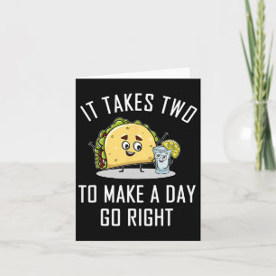 Funny Taco Tequila Lover Quote Gift Cinco De Mayo Card
