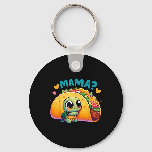 Funny Taco Tequila Mama Cinco De Mayo  Key Ring (Front)